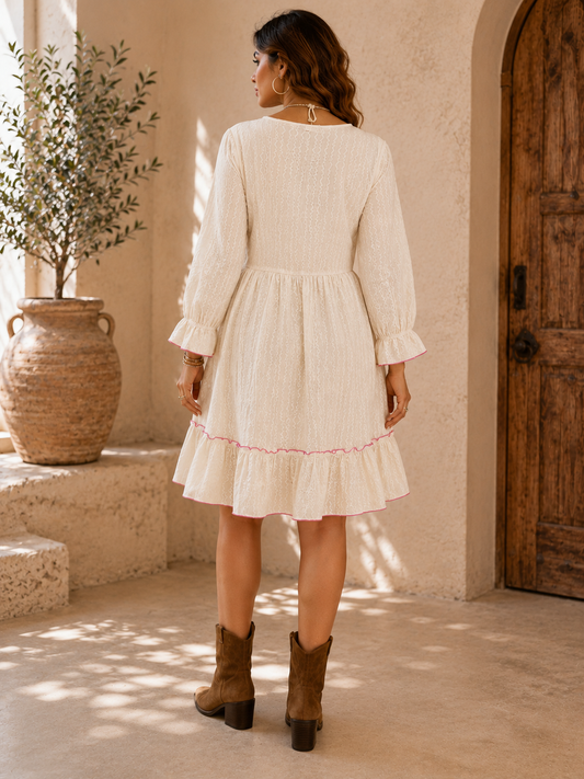 Ivory Bloom Embroidered Tunic