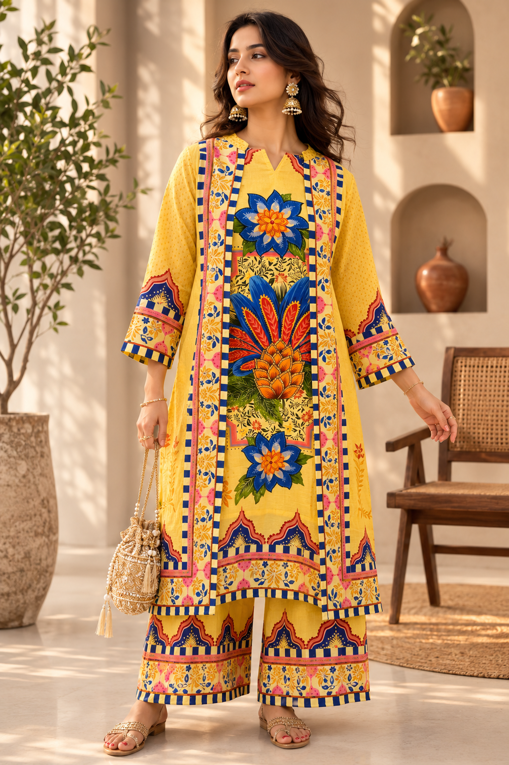 Sunshine Bloom Shrug Coord Set