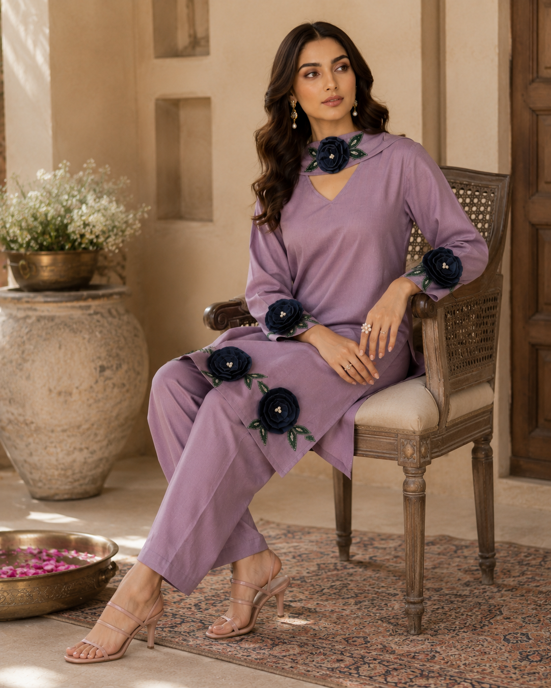 Rani Silk Kurta Set